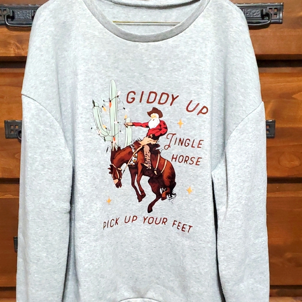 Cowboy Santa Christmas Sweatshirt